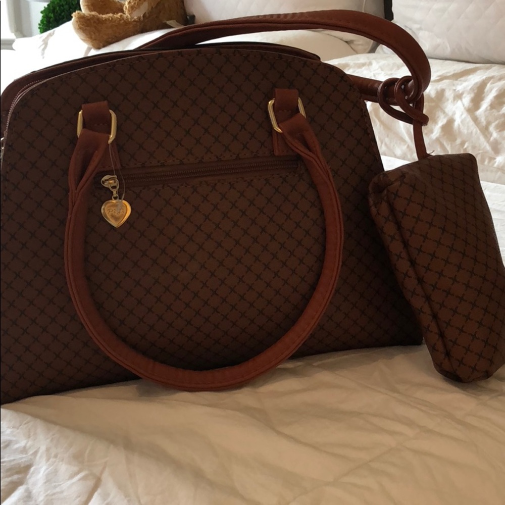 Brown hand purse